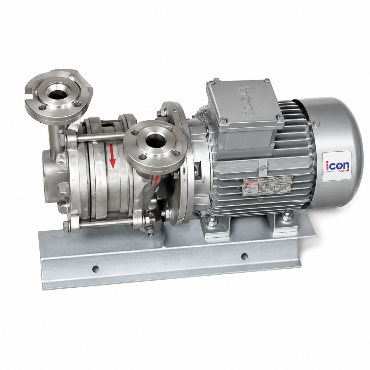 2HP Water Ring Vacuum Pump Single Stage Cast Iron Industrial Suction Pump