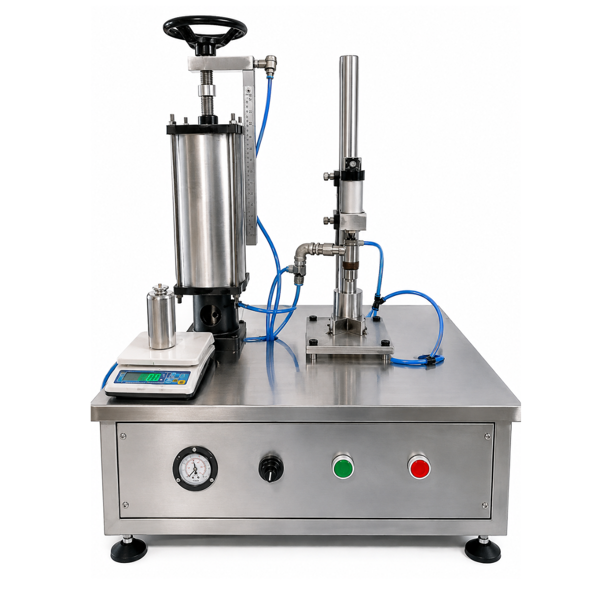 Stainless Steel Manual Aerosol Gas Filling Machine For Aerosol Can Filling