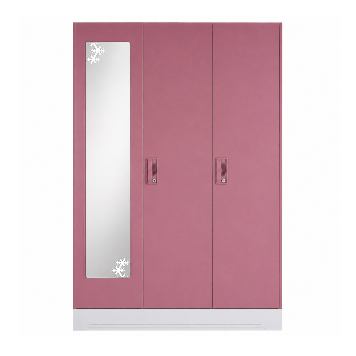 3 Door Steel Almirah Storage Cabinet Metal Wardrobe for Home Office