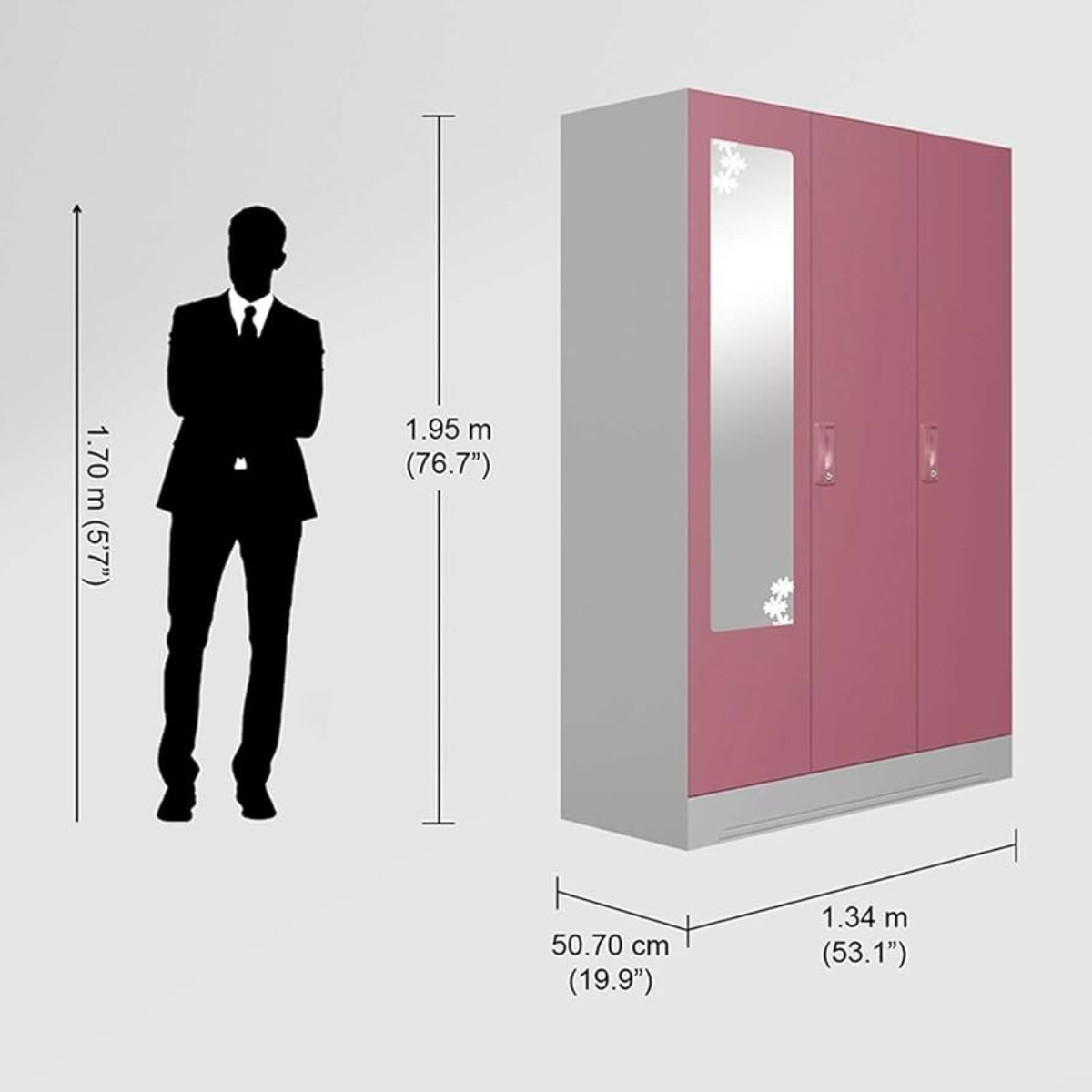 5 Feet Godrej Steel Almirah Storage Cabinet for Home Office