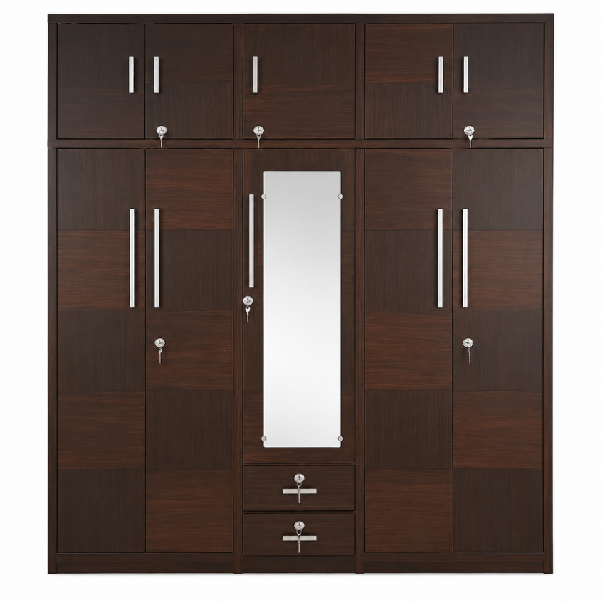 Wall Fixing Almirah Steel Modular Storage Cabinet for Bedroom and Office