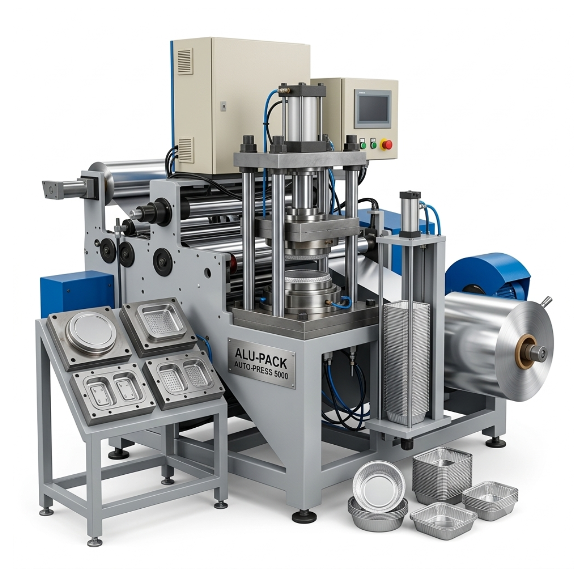 Aluminium Silver Foil Container Making Machine