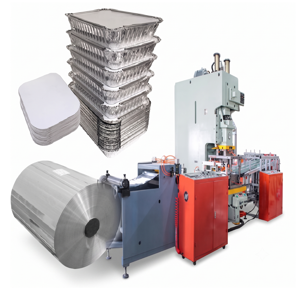 Semi Automatic Aluminium Foil Container Making Machine
