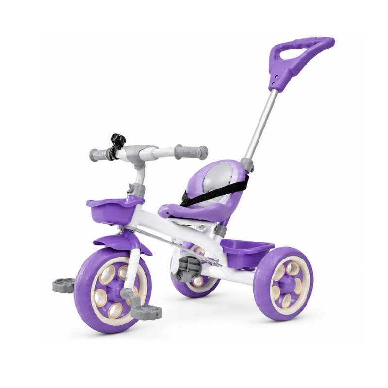 Baby Tricycle with Parent Handle | 3-in-1 Steerable Toddler Trike