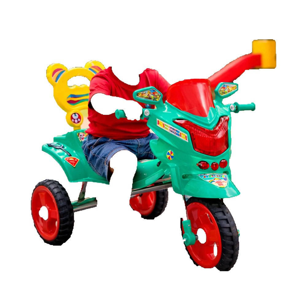 3 in 1 Baby Tricycle with Parent Handle | Steel Frame Toddler Trike