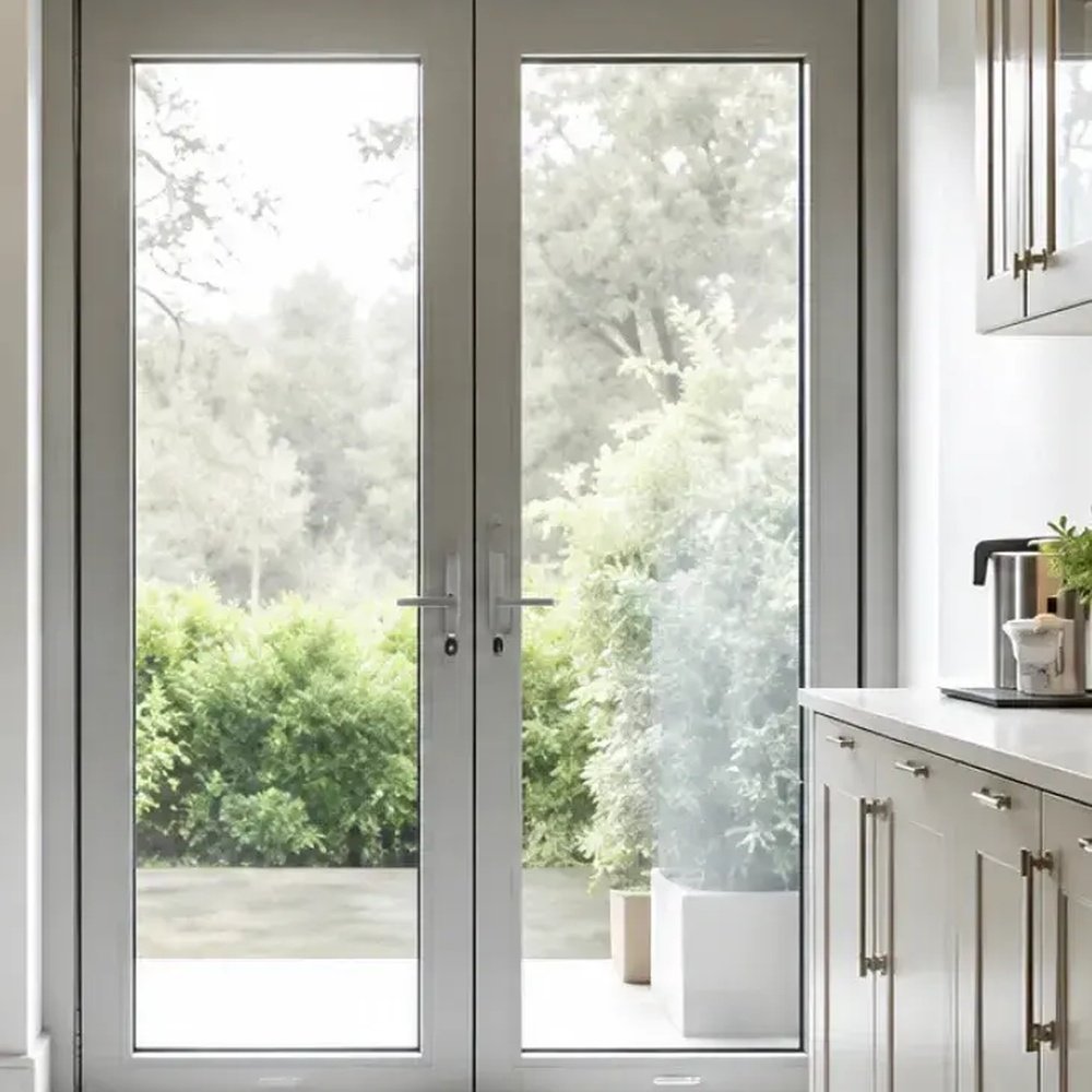 UPVC Doors for Kitchen PVC Frame Door Durable Kitchen Use