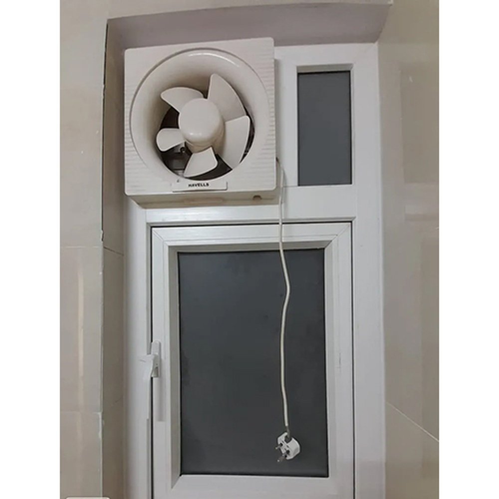 UPVC Window for Bathroom with Exhaust Fan Ventilation Window