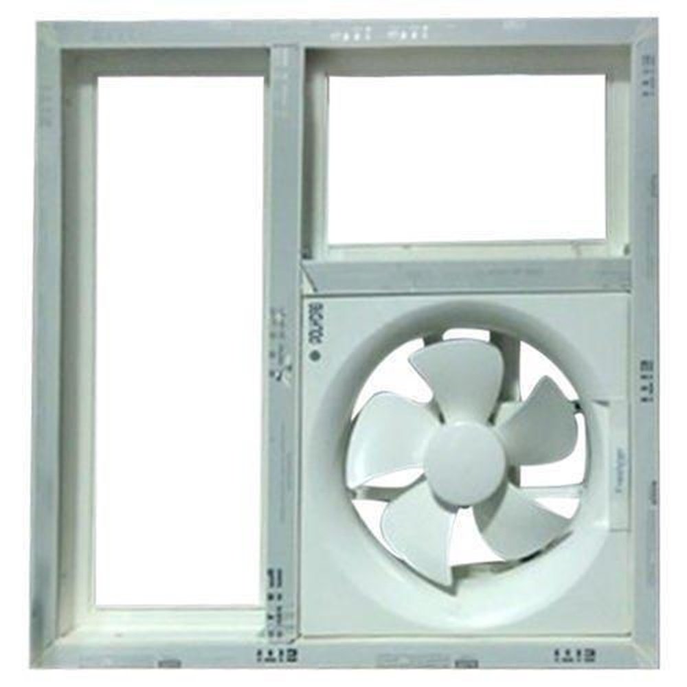 UPVC Windows for Bathroom White Frame Frosted Glass Ventilation Window