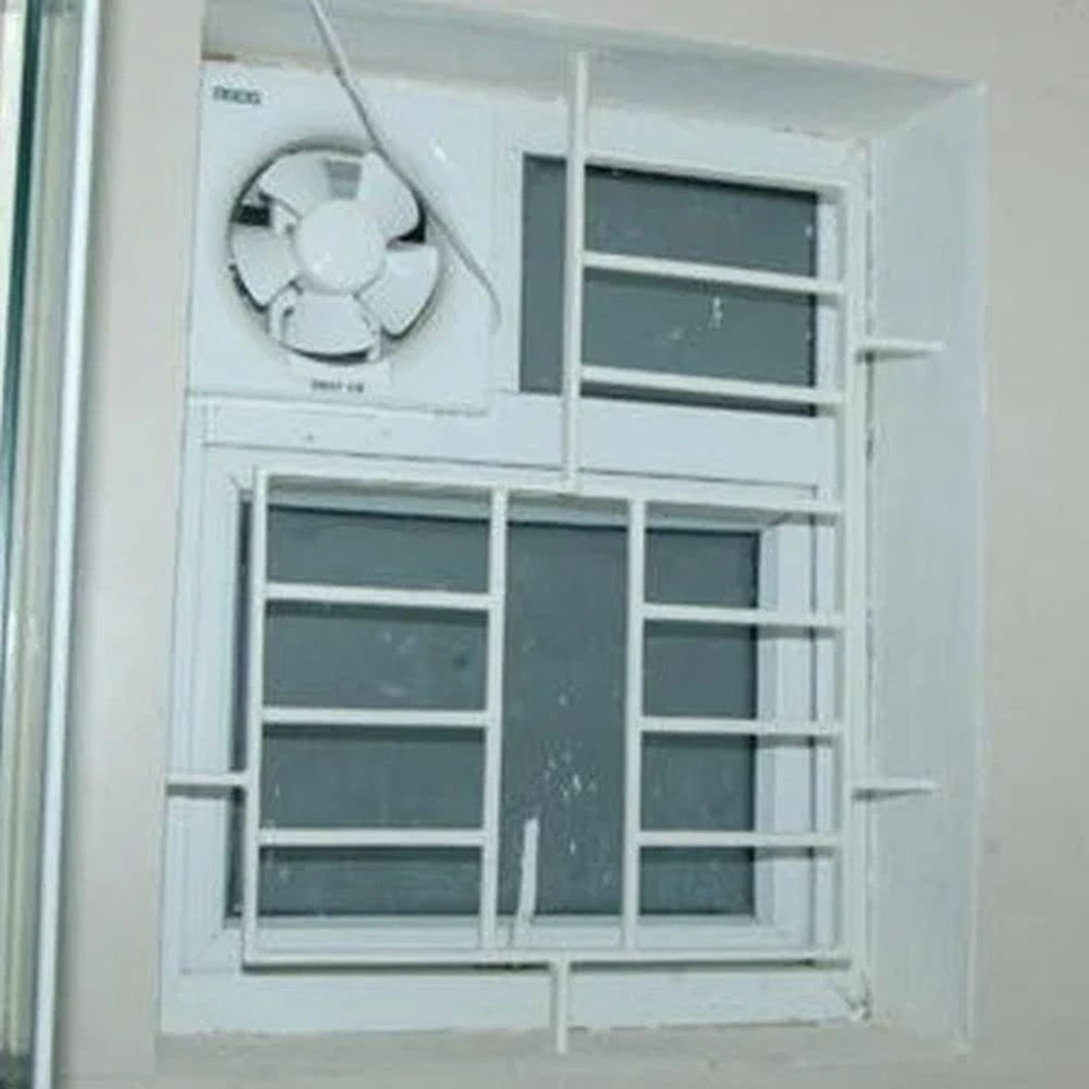 UPVC Windows for Washroom White UPVC Ventilated Window Moisture Resistant Design