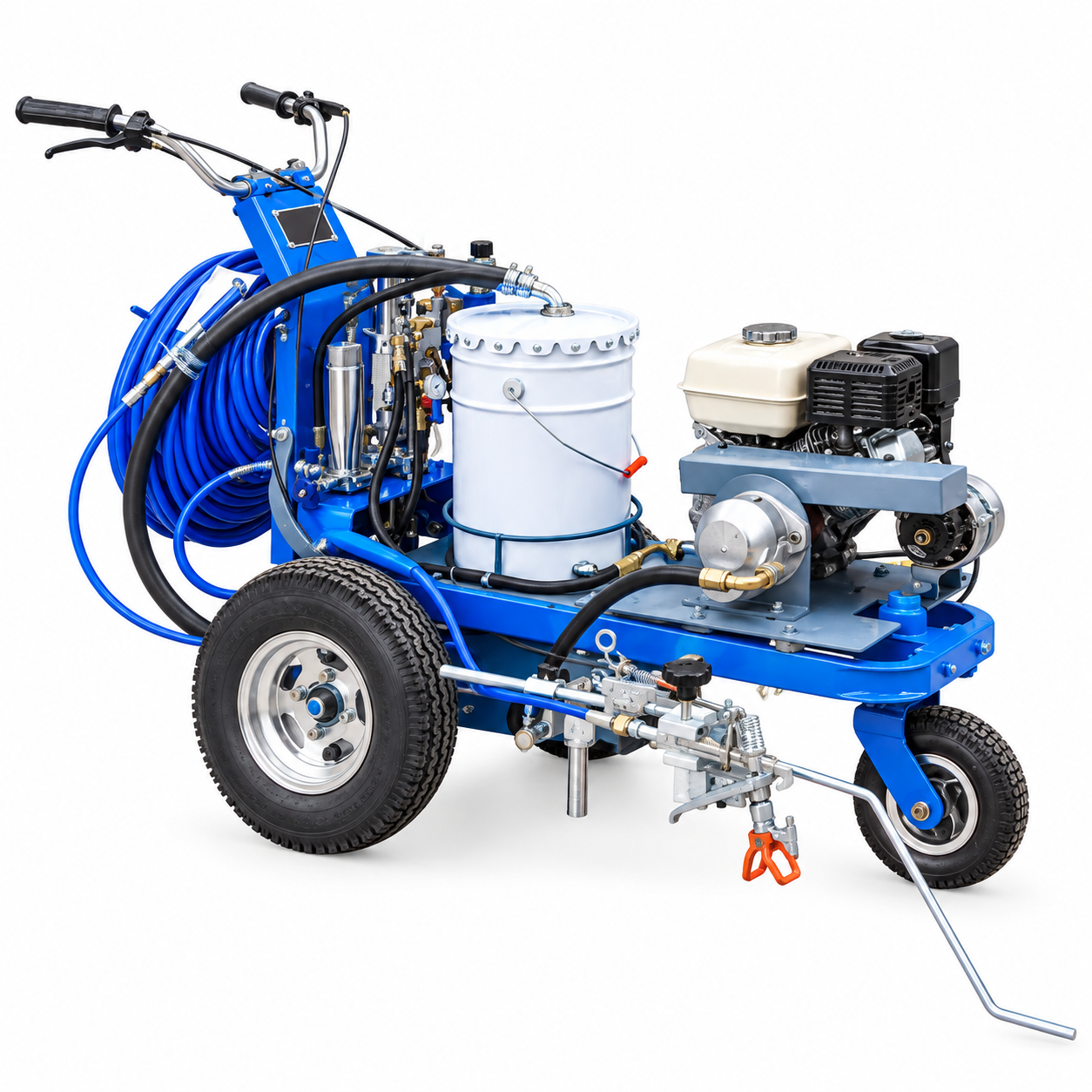 Hand Push Cold Paint Road Marking Machine | Manual Road Marker
